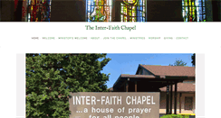 Desktop Screenshot of inter-faithchapel.org